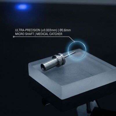 Precision Turned Titanium Grade 2 Chemical Pump Shaft 20mm Diameter Mirror Polished Ra 0.4μm