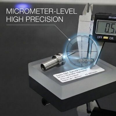 Precision Turned Titanium Grade 2 Chemical Pump Shaft 20mm Diameter Mirror Polished Ra 0.4μm