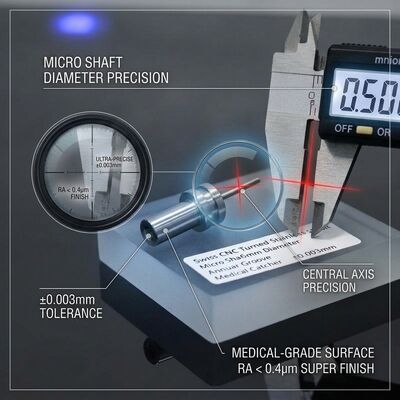 Precision Turned 17-4PH Stainless Steel Valve Stem 12mm Diameter HRC 40 Ground Stem Journal