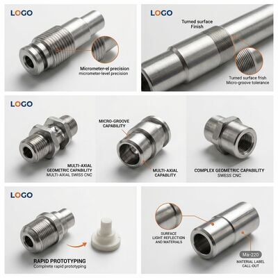 Precision Turned 17-4PH Stainless Steel Valve Stem 12mm Diameter HRC 40 Ground Stem Journal
