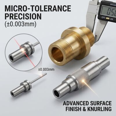 Precision Turned 4140 Alloy Steel Hydraulic Manifold Sleeve HRC 32 Zinc Nickel Plated