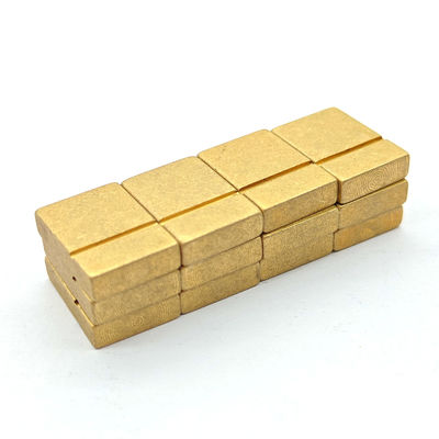 Square CNC Brass Parts H59 H62 Brass CNC Turning Parts Micro Machining