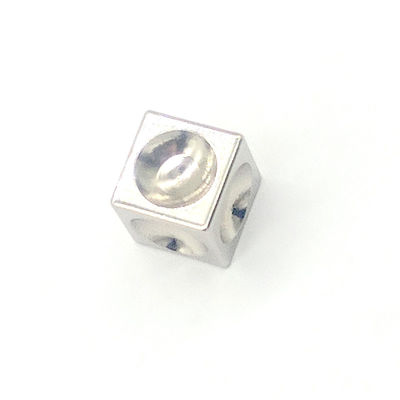 Fixing Block Aluminum Alloy Multifunctional Connector Cube M3 M4 M5 M6 Hex Nut Aluminum Cube Display Connector
