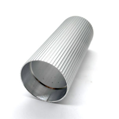 Custom CNC Machined Aluminum Knurled Cylinder Tube