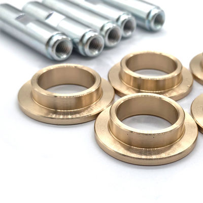 Flanged Aluminum Bronze Bushings | Custom CNC Machined Bronze Bearing Sleeves