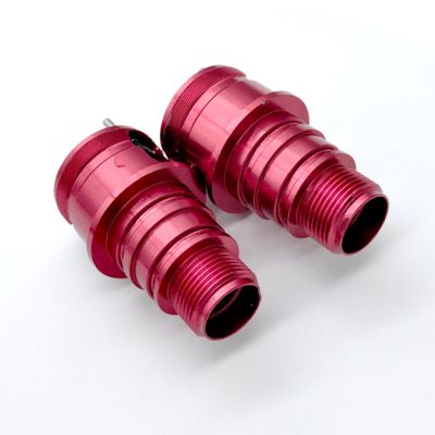 CNC Machined Aluminum Air Valve with Spring and Pin – Red Anodized Shock Absorber Pressure Relief Valve