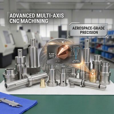 CNC Swiss Type Machined Copper Precision Nozzle 0.1mm Orifice for Inkjet Printing Industrial Applications