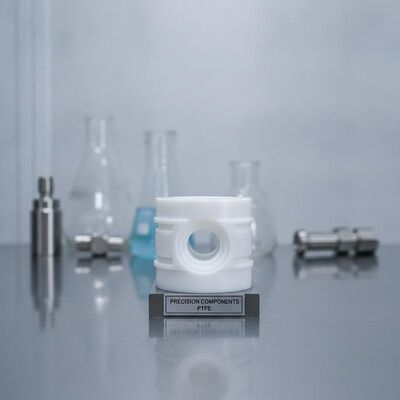 Precision CNC Turning PTFE Teflon Sealing Bushing Chemical Resistance Semiconductor Equipment OEM